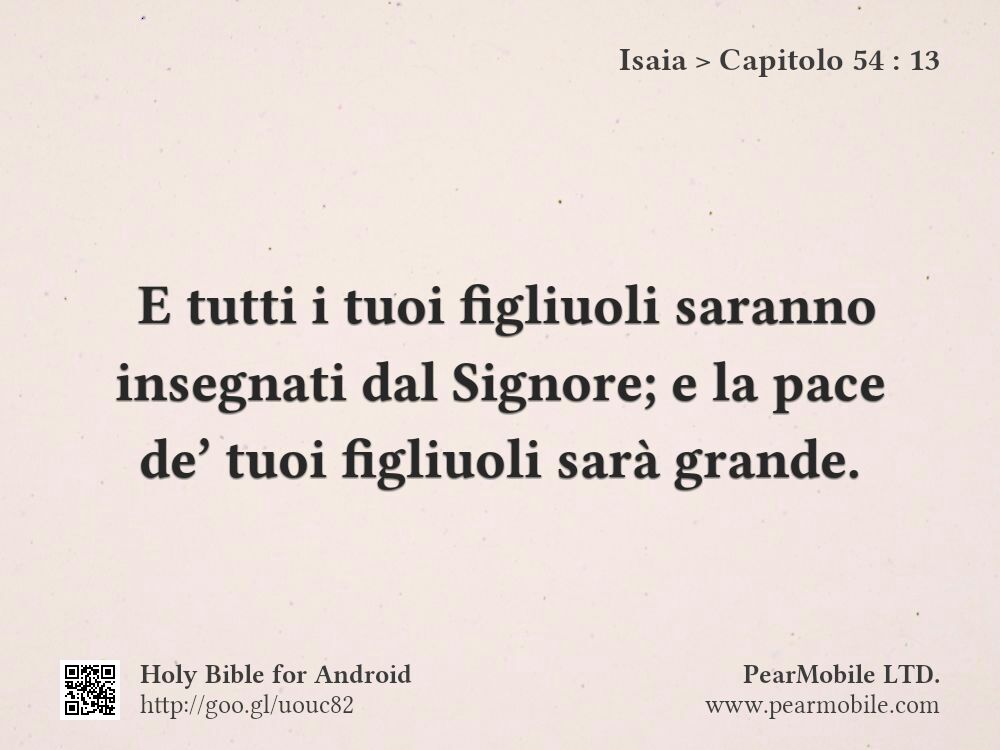 Isaia, Capitolo 54:13